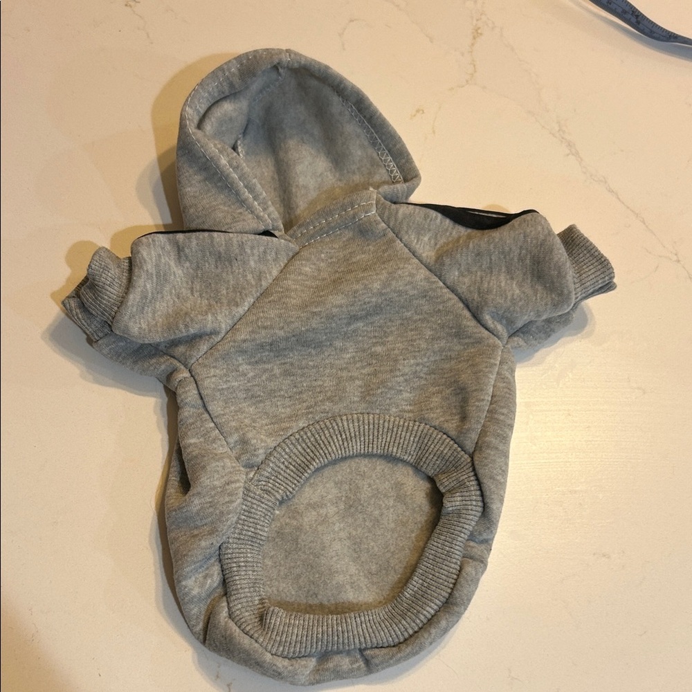 Small Gray Dog Hoodie - Picture 4 of 5